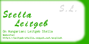 stella leitgeb business card
